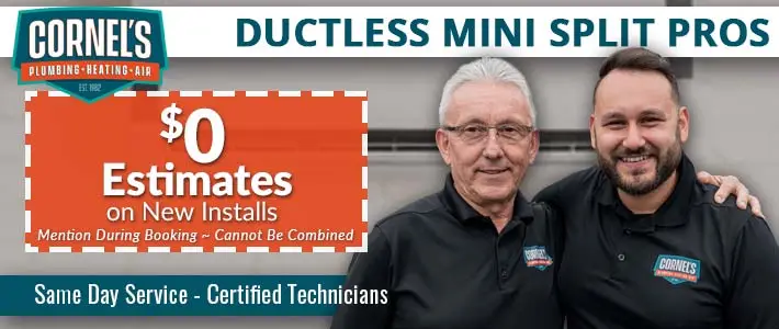 portland ductless mini splits Cornel's Plumbing, Heating & Air